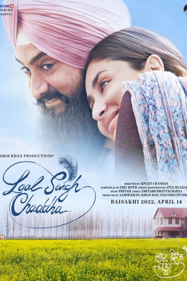 L'affiche originale du film Laal Singh Chaddha en Hindi