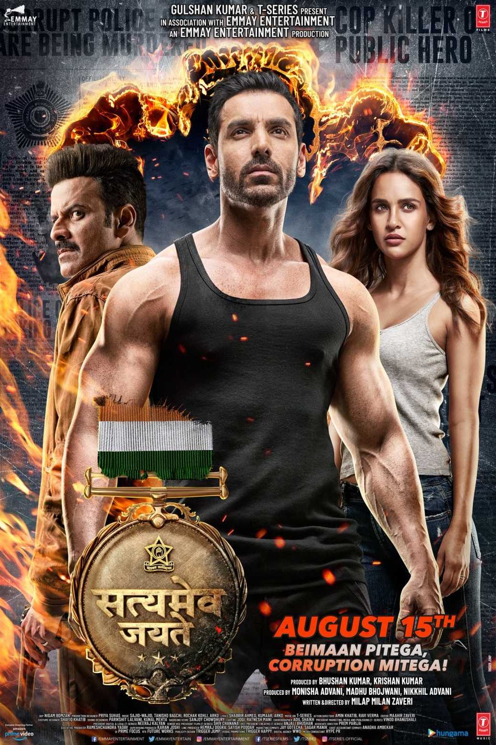 Hindi poster of the movie Satyameva Jayate