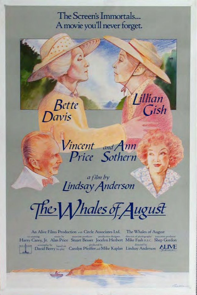 L'affiche du film Les Baleines du mois d'août