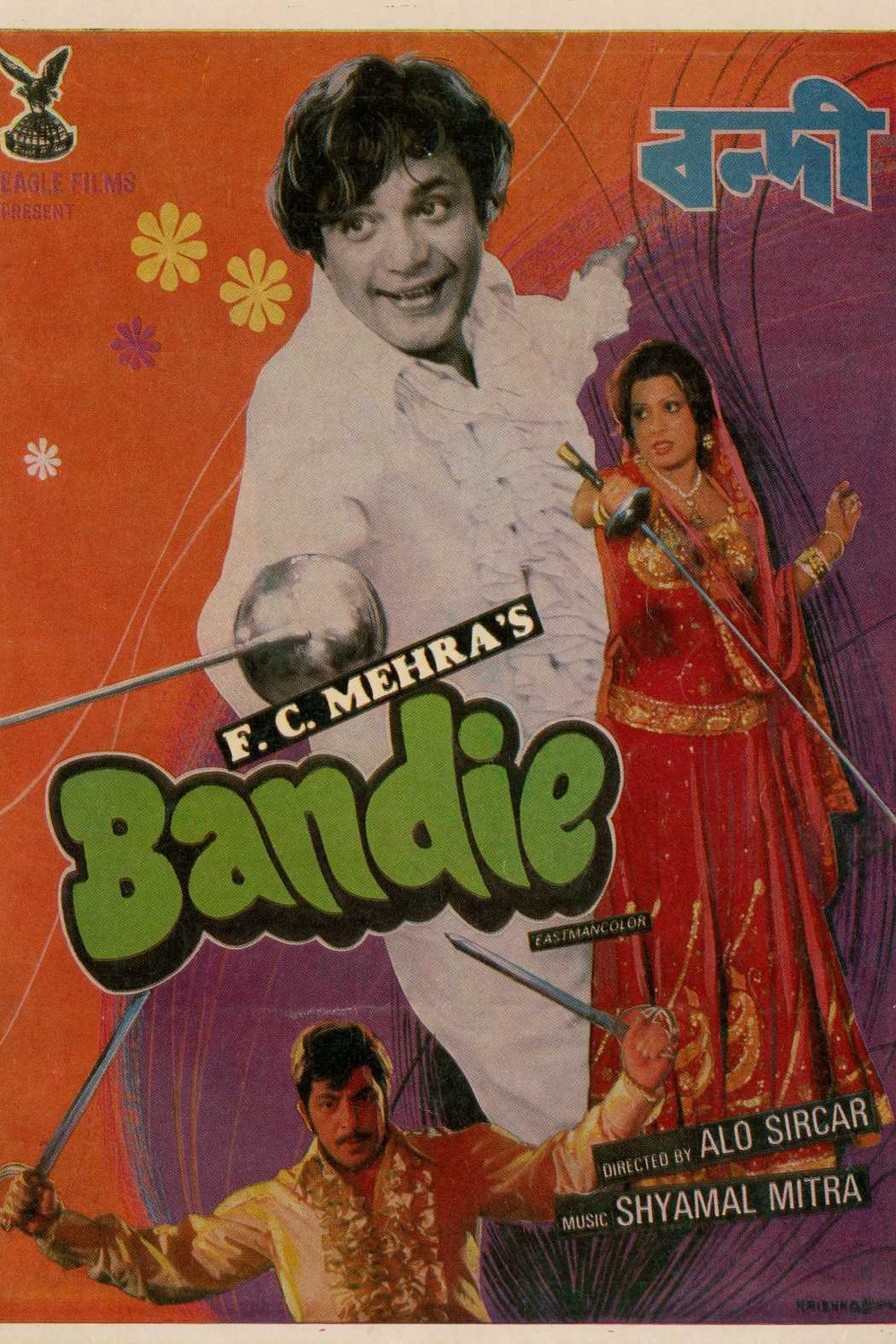 L'affiche originale du film Bandie en Hindi
