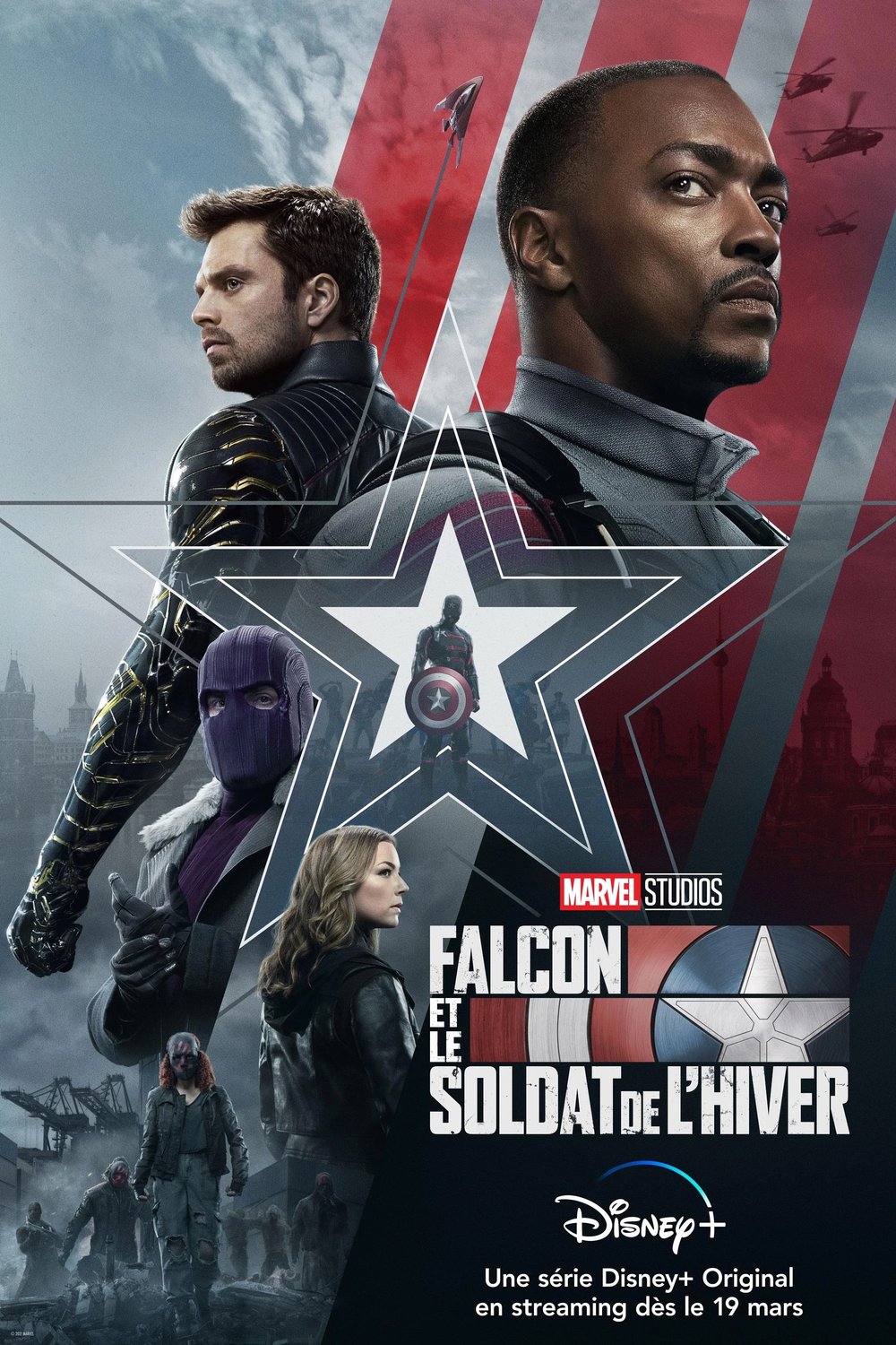 L'affiche du film Falcon et le Soldat de l'Hiver
