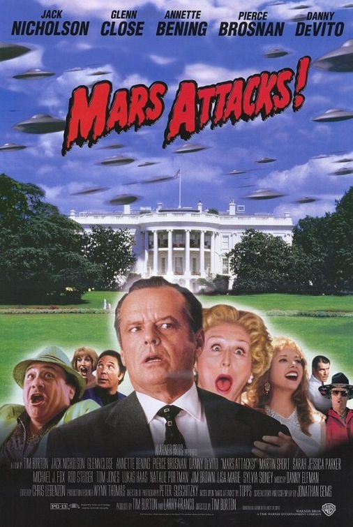 L'affiche du film Mars Attacks!