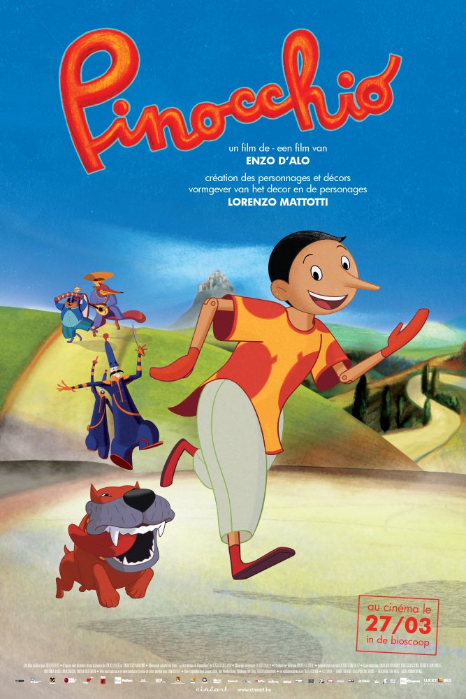 L'affiche originale du film Pinocchio en italien