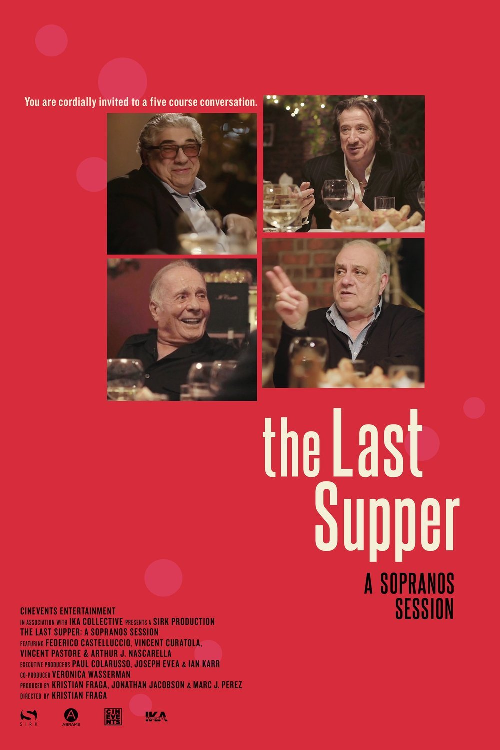 L'affiche du film The Last Supper: A Sopranos Session