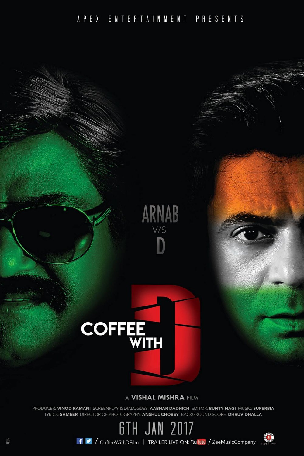 L'affiche originale du film Coffee with D en Hindi