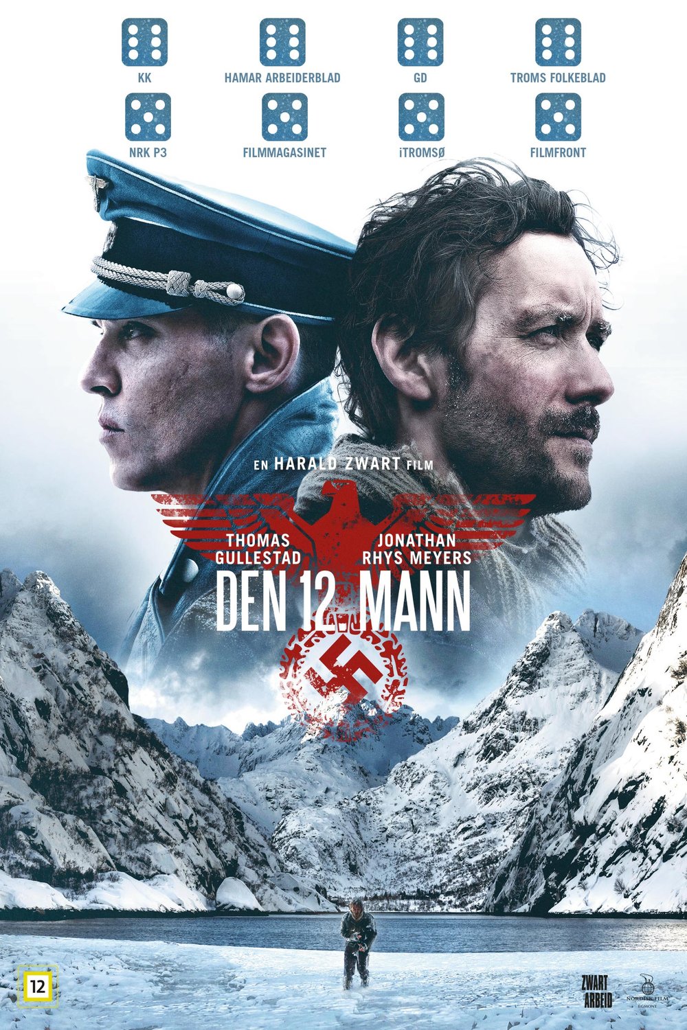 L'affiche originale du film The 12th man en norvégien