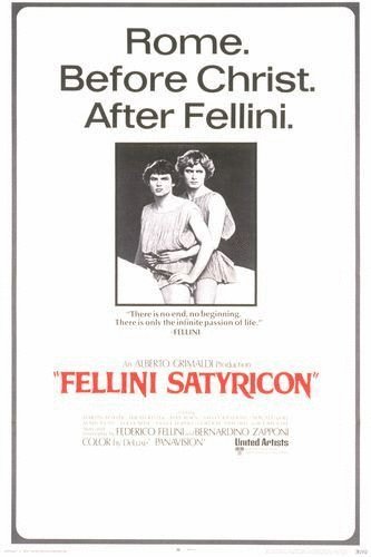 Latin poster of the movie Fellini: Satyricon