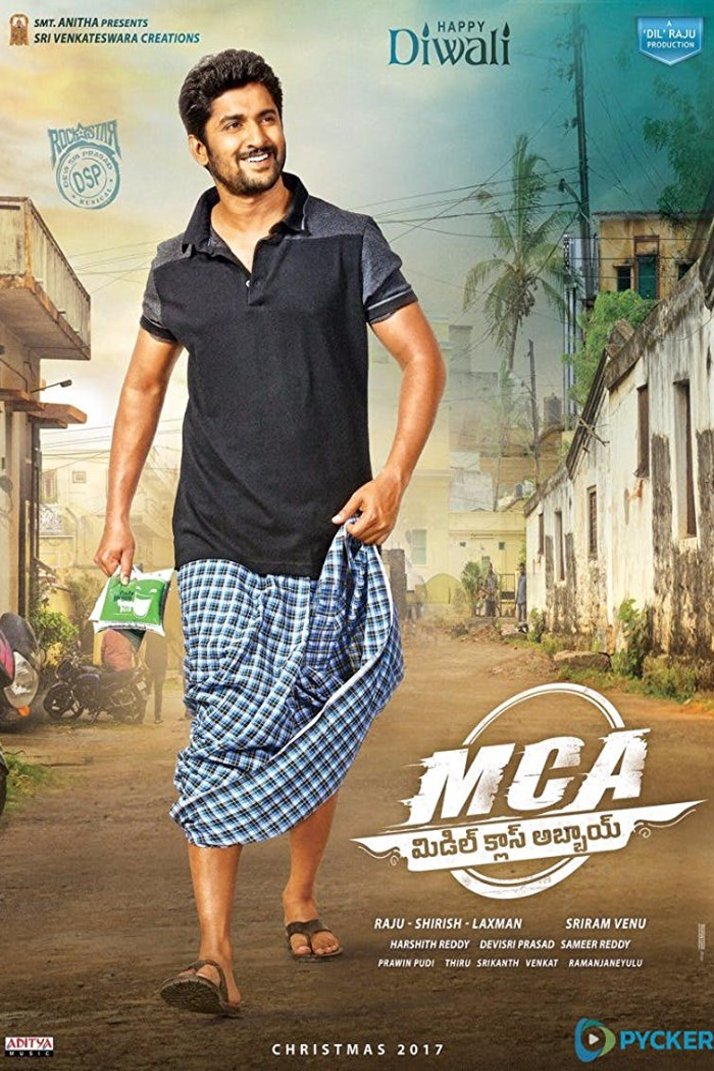 L'affiche originale du film MCA Middle Class Abbayi en Telugu