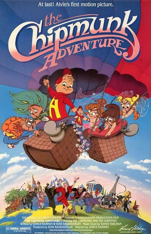 L'affiche du film The Chipmunk Adventure