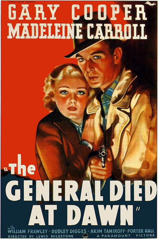 L'affiche du film The General Died at Dawn