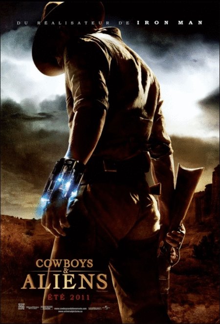 L'affiche du film Cowboys & Aliens v.f.