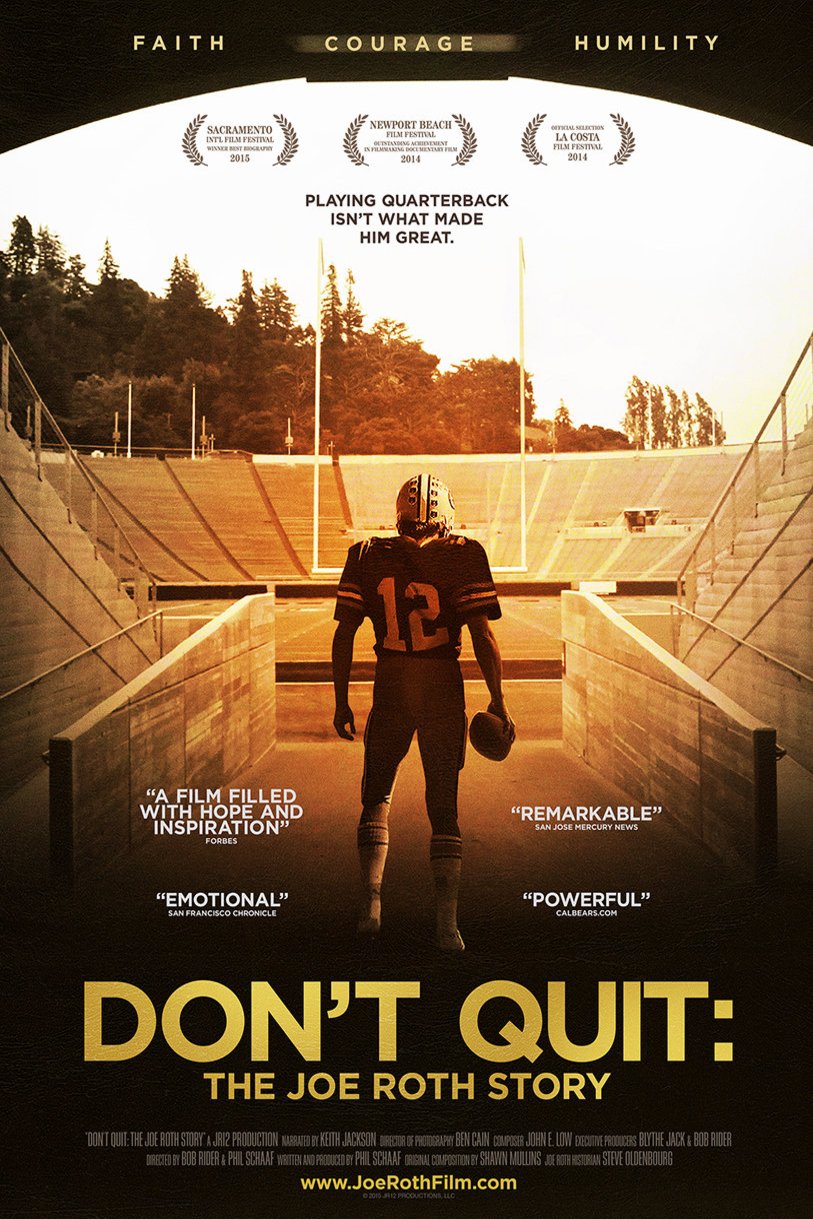 L'affiche du film Don't Quit: The Joe Roth Story
