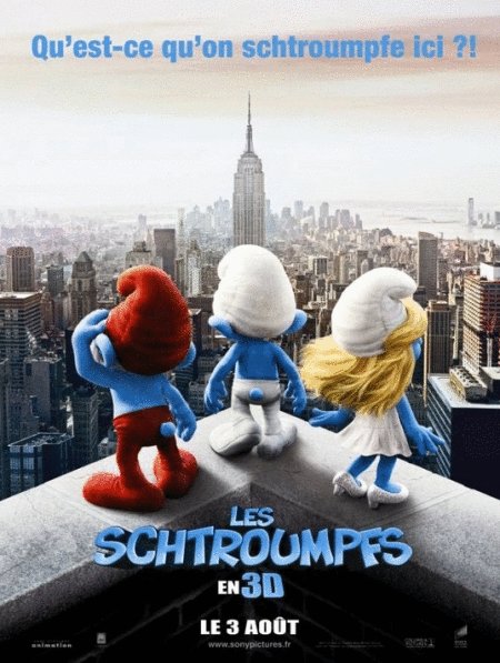 L'affiche du film Les Schtroumpfs