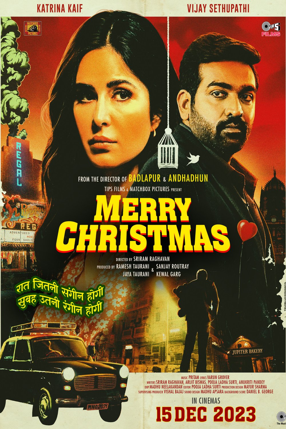 L'affiche originale du film Merry Christmas en Hindi
