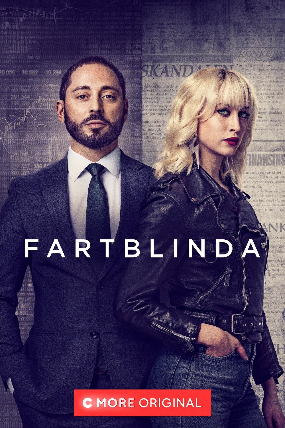 L'affiche originale du film Fartblinda en suédois