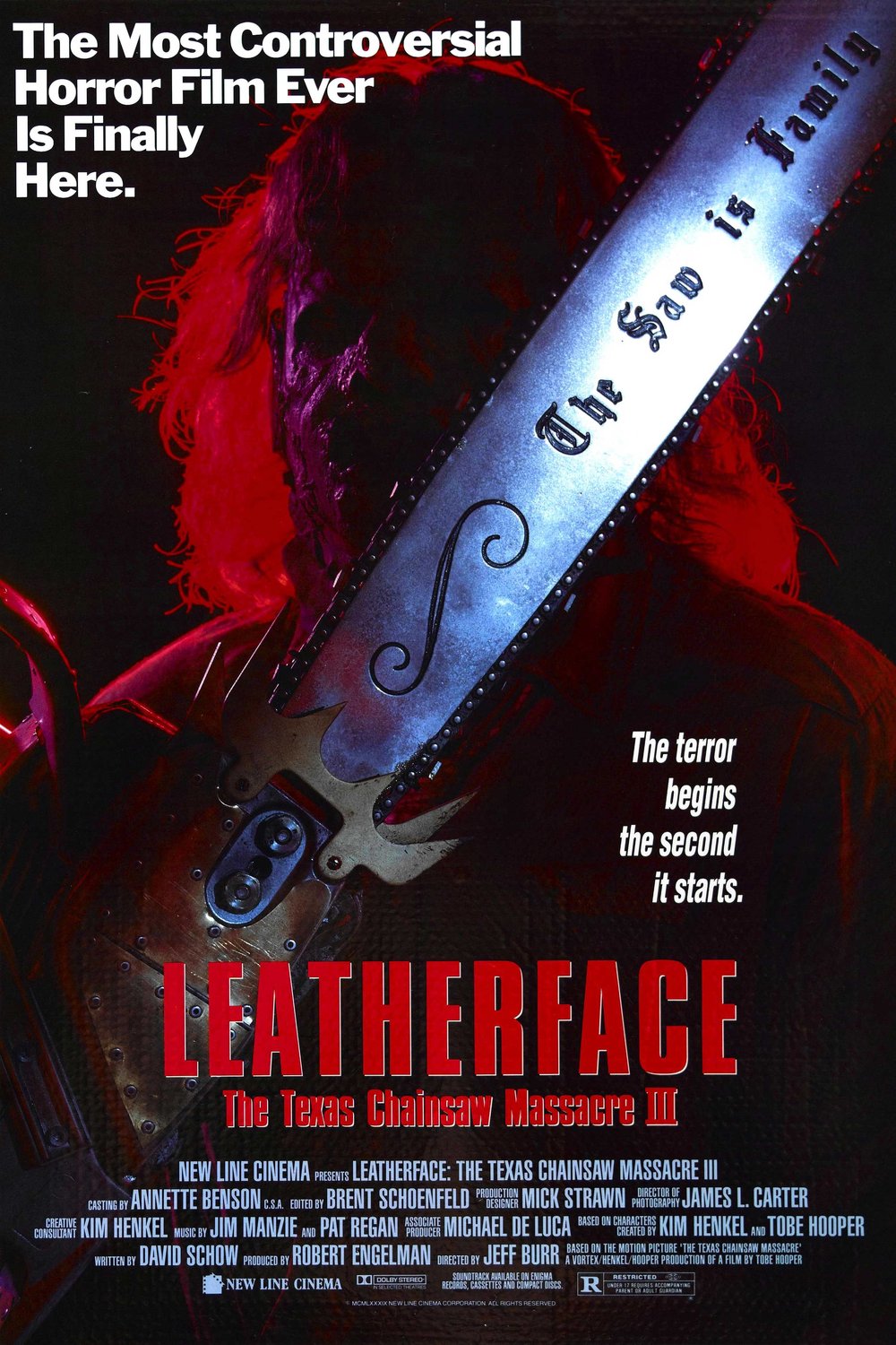 L'affiche du film Leatherface: Texas Chainsaw Massacre 3