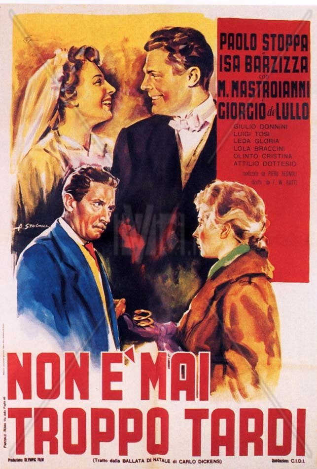 L'affiche originale du film It's Never Too Late en italien