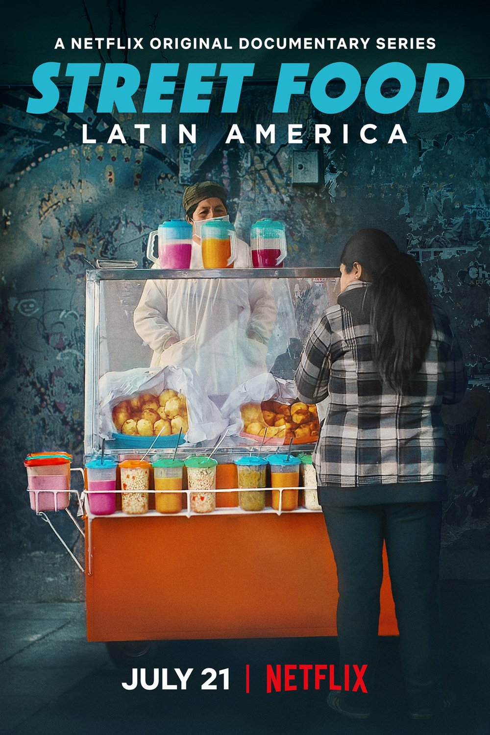 Spanish poster of the movie Street Food: Latin America