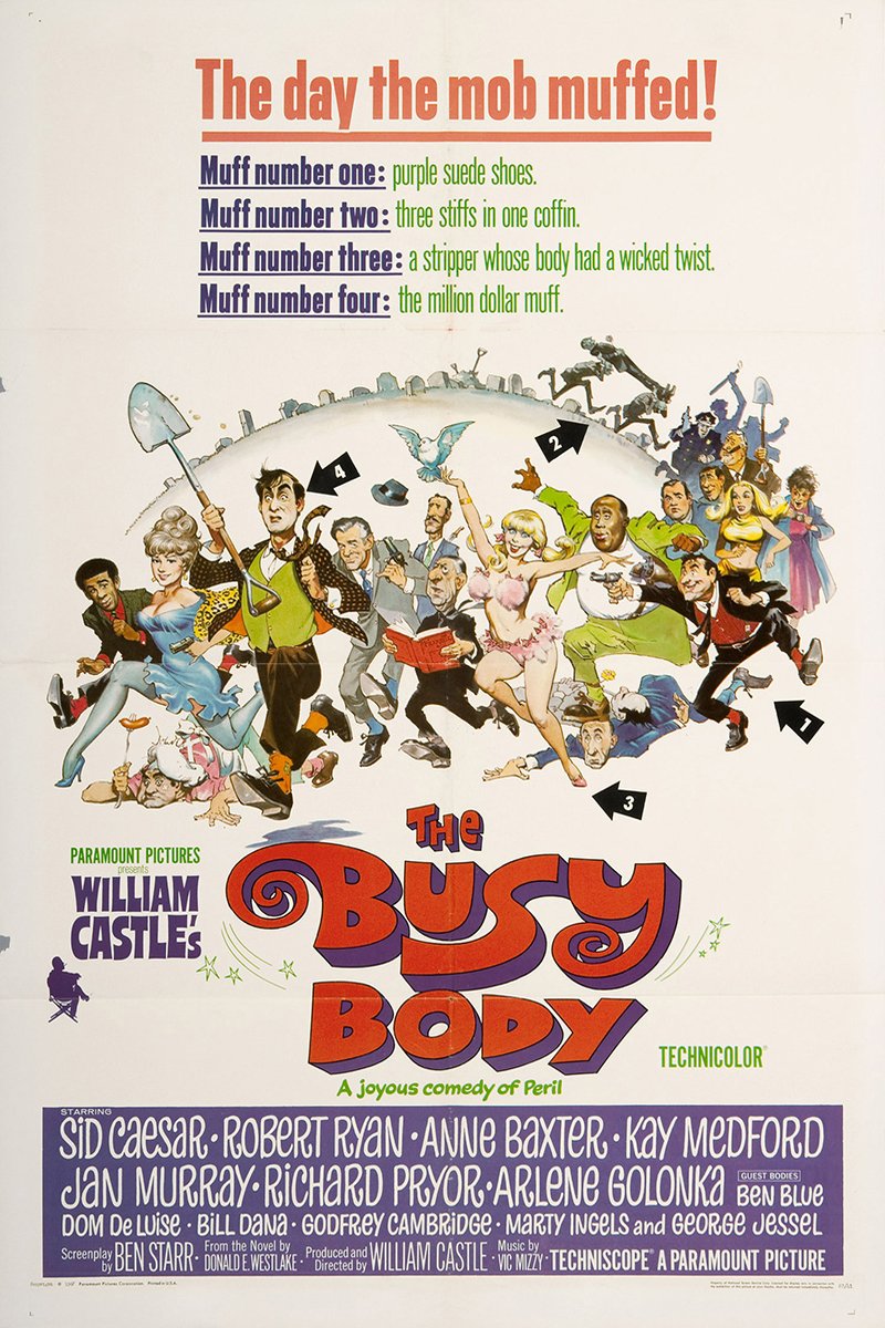 L'affiche du film The Busy Body