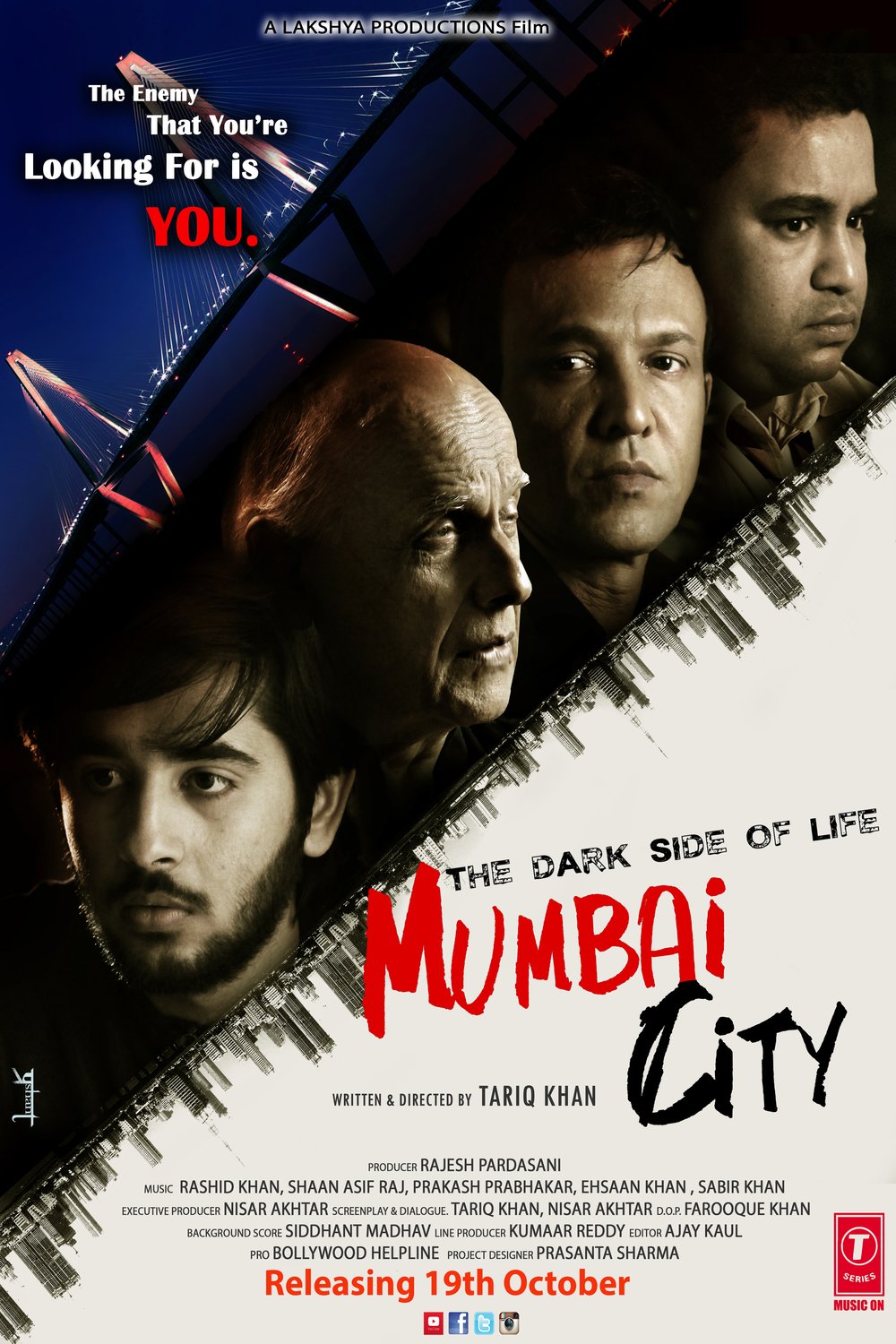 L'affiche originale du film The Dark Side of Life: Mumbai City en Hindi