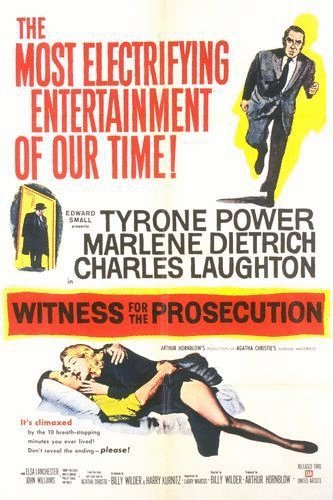L'affiche du film Witness for the Prosecution