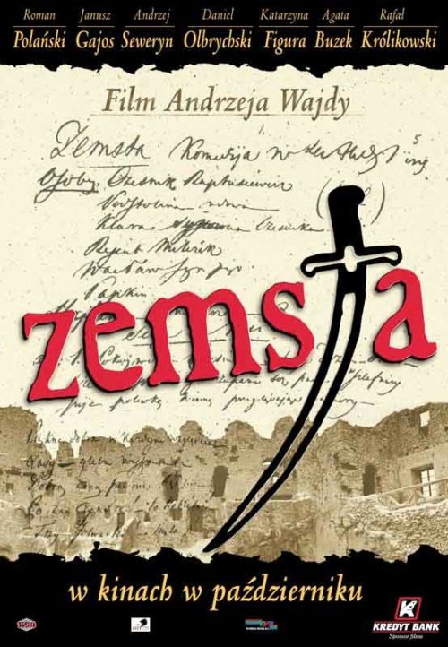 L'affiche originale du film Zemsta en polonais