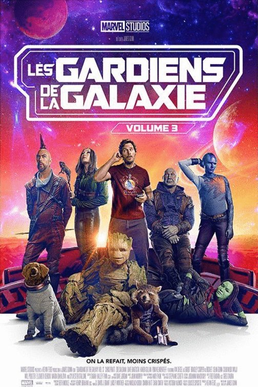 L'affiche du film Les Gardiens de la Galaxie Volume 3