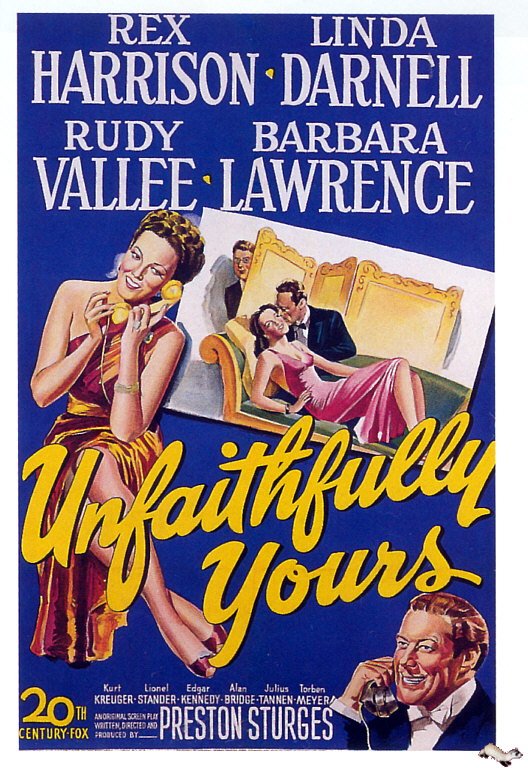 L'affiche du film Unfaithfully Yours