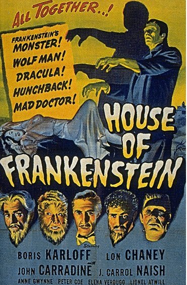 L'affiche du film House of Frankenstein