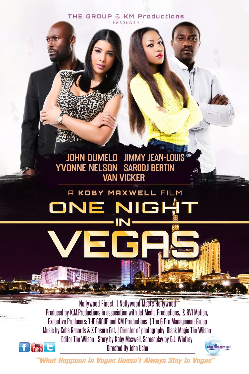 L'affiche du film One Night in Vegas