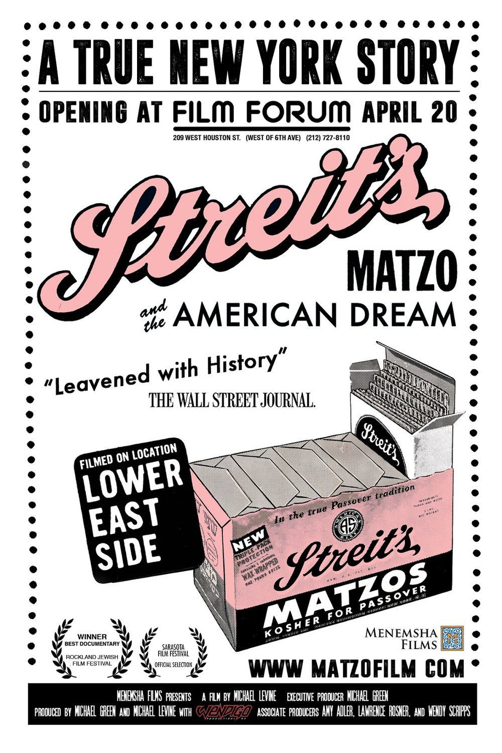 L'affiche du film Streit's: Matzo and the American Dream