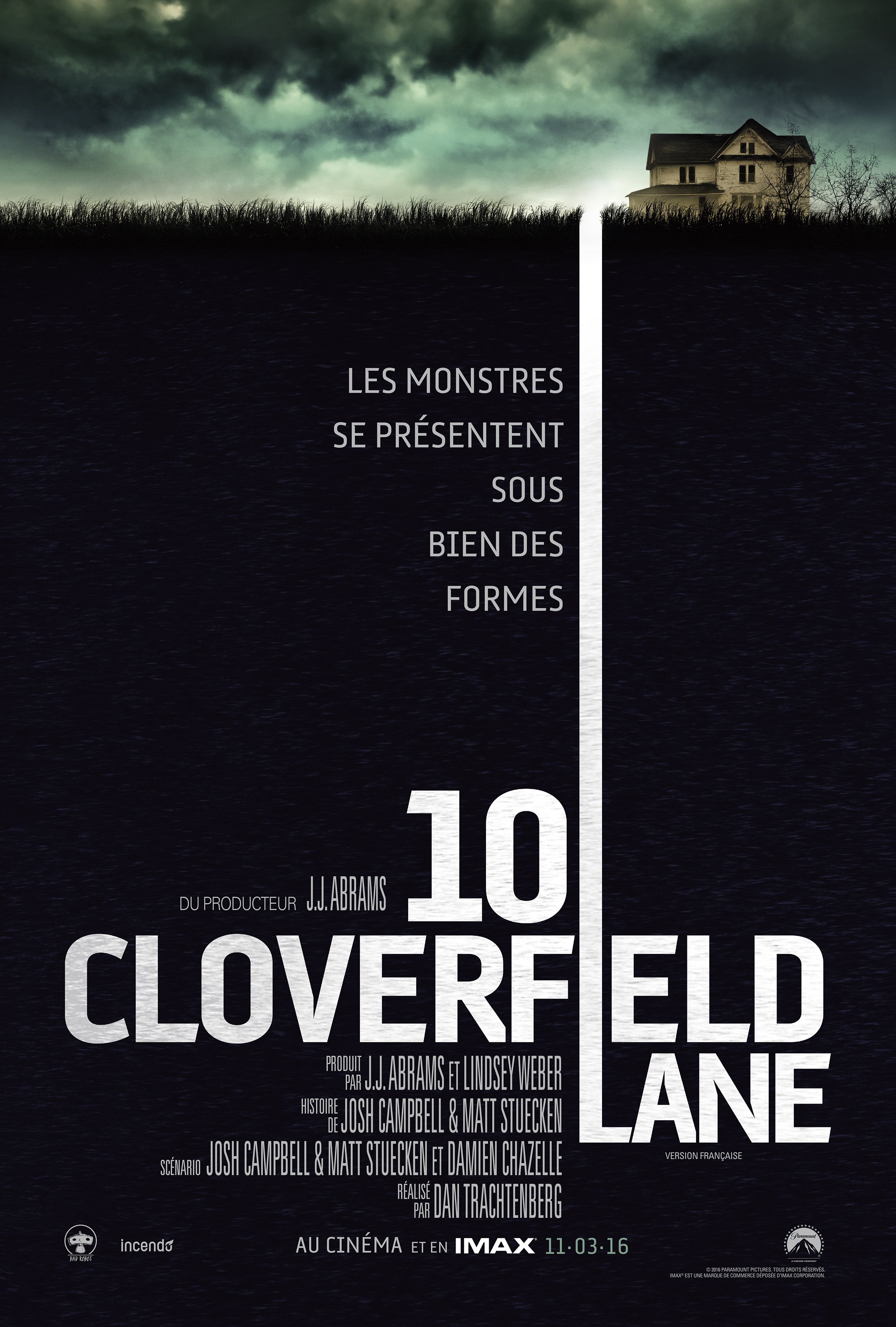 L'affiche du film 10 Cloverfield Lane v.f.