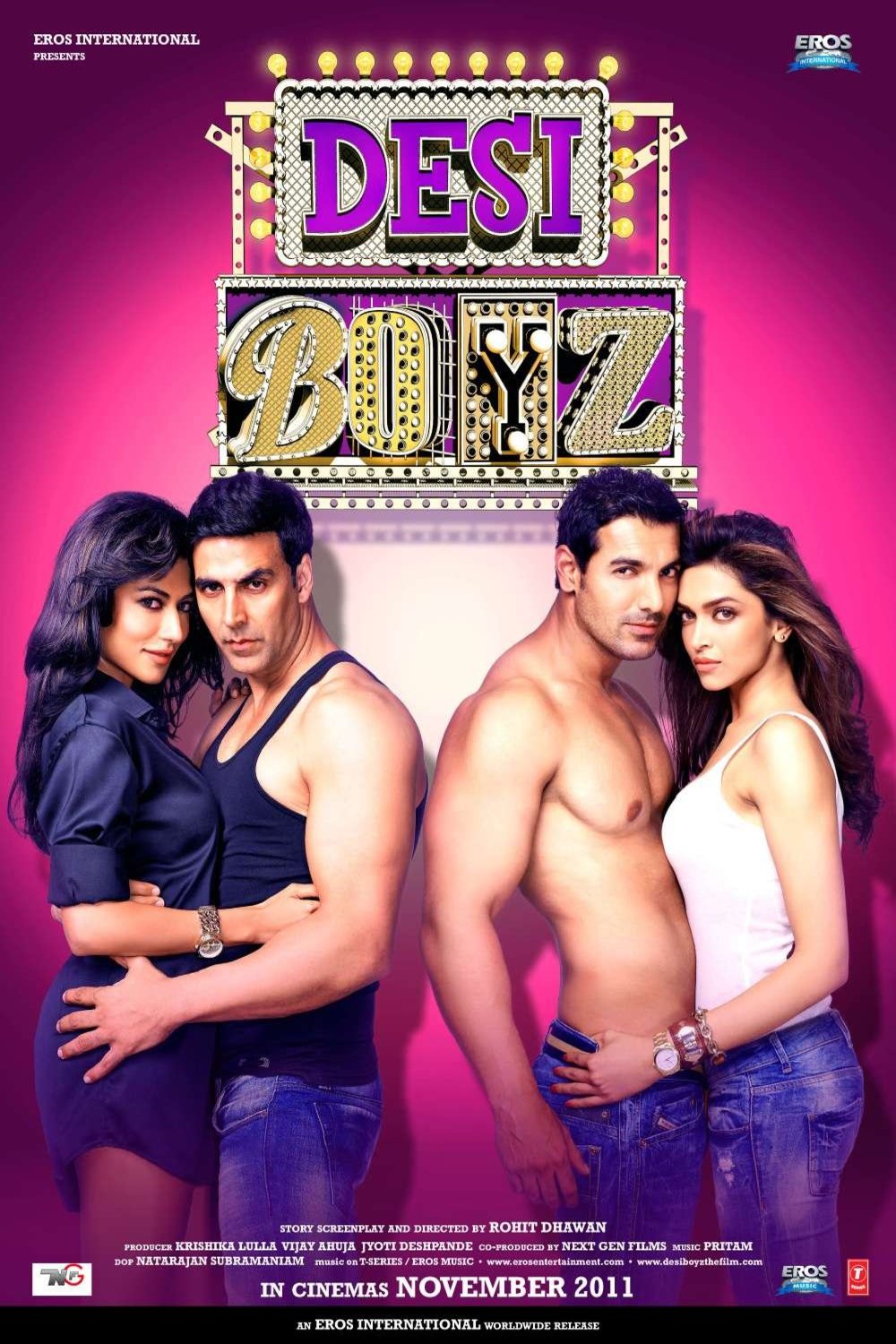 L'affiche originale du film Desi Boyz en Hindi