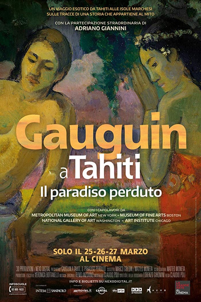 L'affiche originale du film Gauguin à Tahiti, paradis perdu en italien