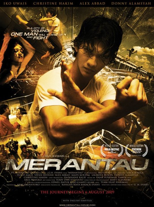 L'affiche originale du film Merantau en Indonésien