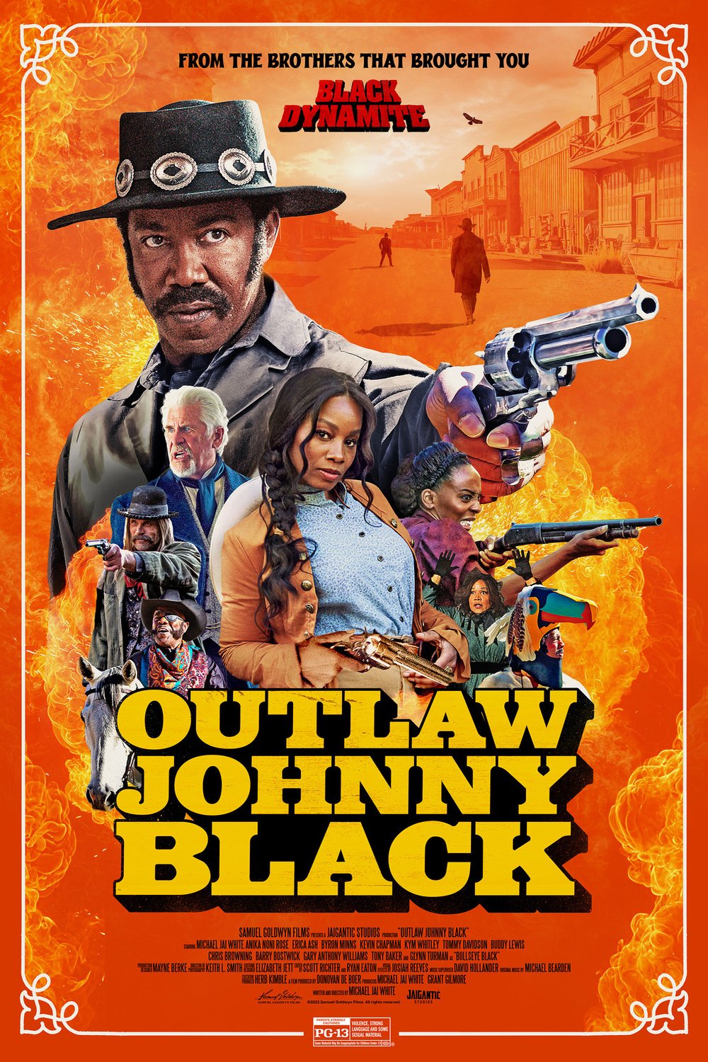 L'affiche du film The Outlaw Johnny Black