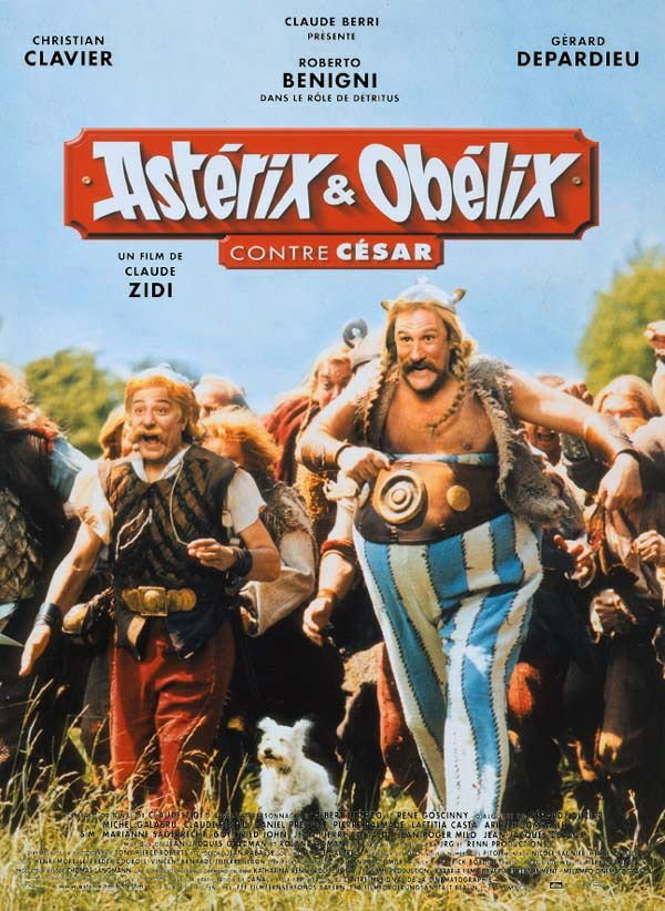 L'affiche du film Astérix et Obélix contre César