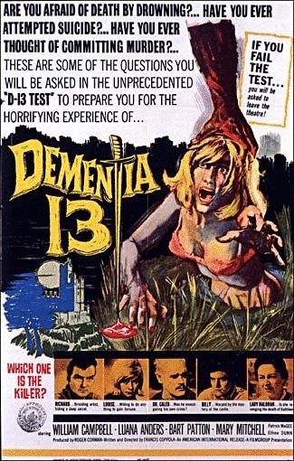 L'affiche du film Dementia 13