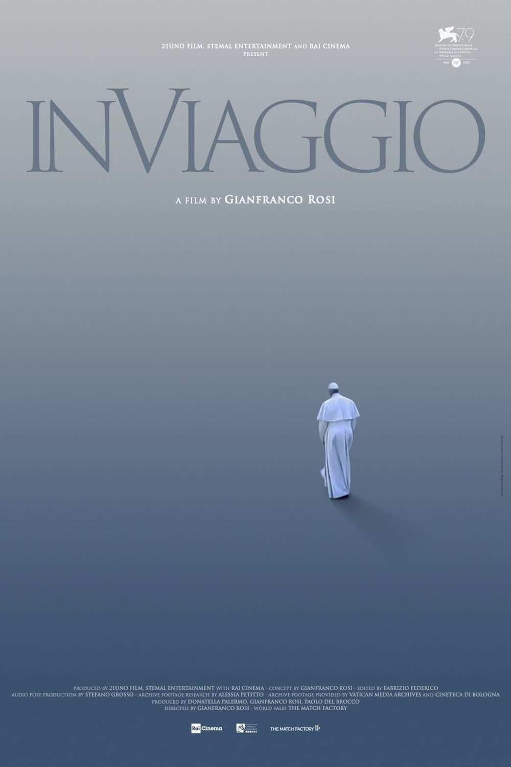 L'affiche originale du film In Viaggio: The Travels of Pope Francis en italien