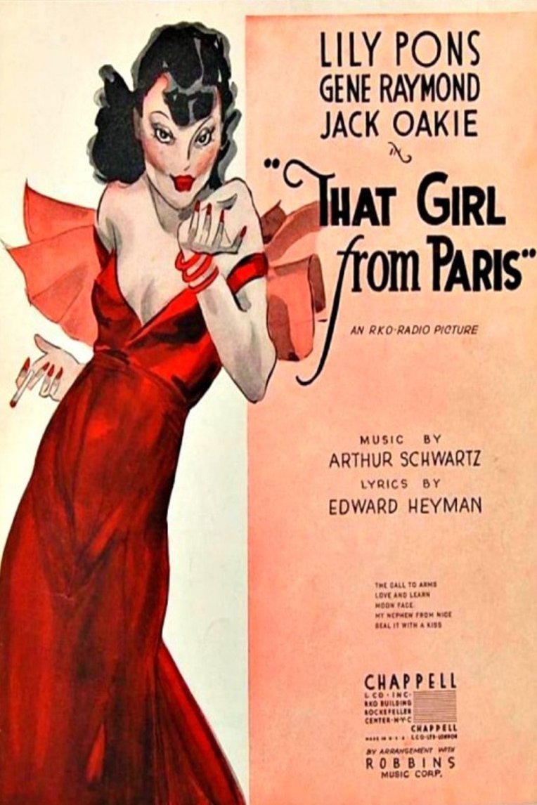 L'affiche du film That Girl from Paris