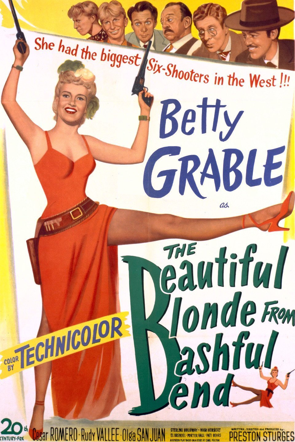 L'affiche du film The Beautiful Blonde from Bashful Bend