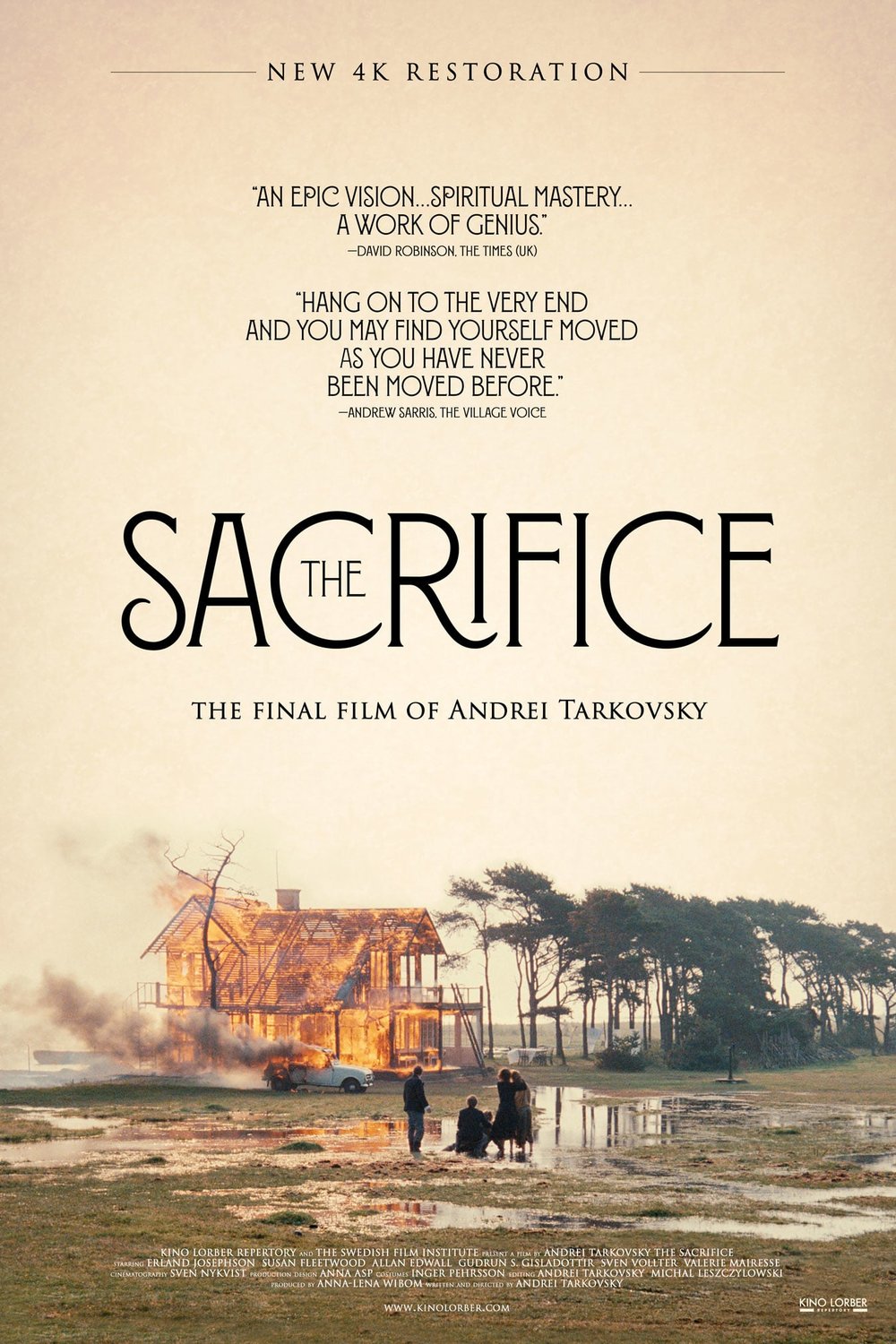 L'affiche du film The Sacrifice