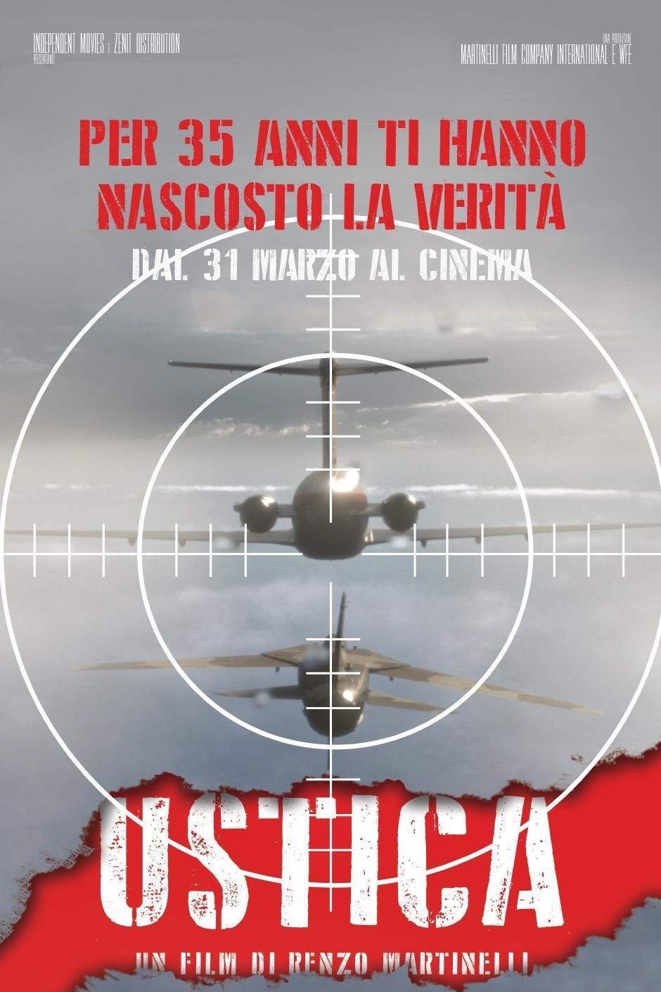L'affiche originale du film Ustica en anglais