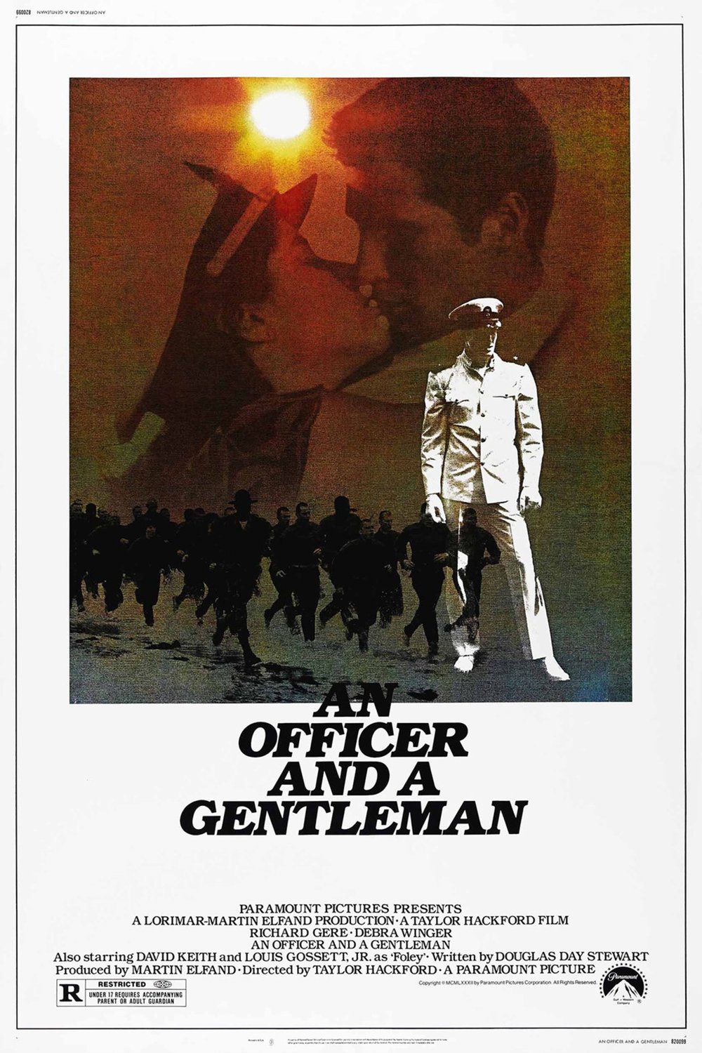 L'affiche du film An Officer and a Gentleman