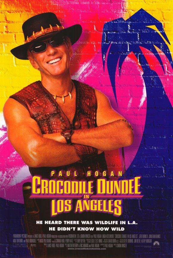 L'affiche du film Crocodile Dundee in Los Angeles