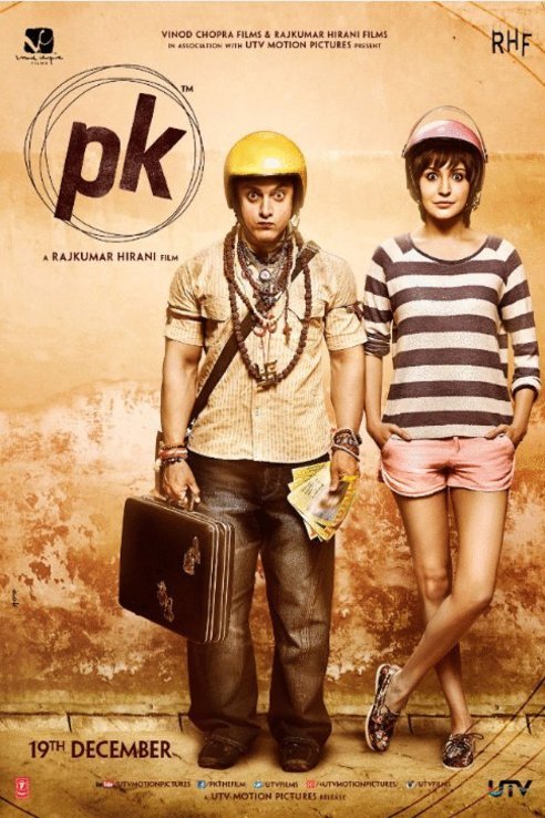 L'affiche originale du film PK en Hindi