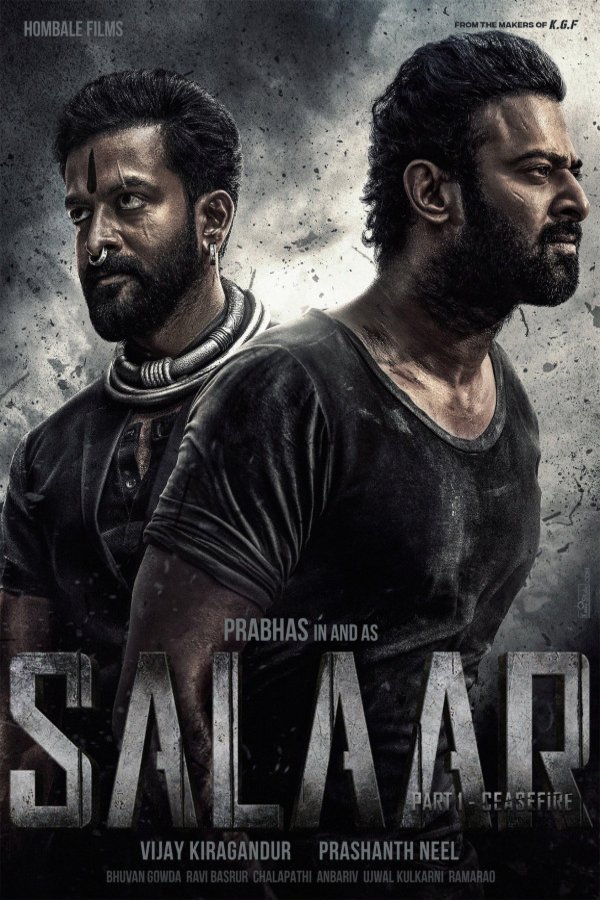 L'affiche originale du film Salaar: Cease Fire - Part 1 en Hindi