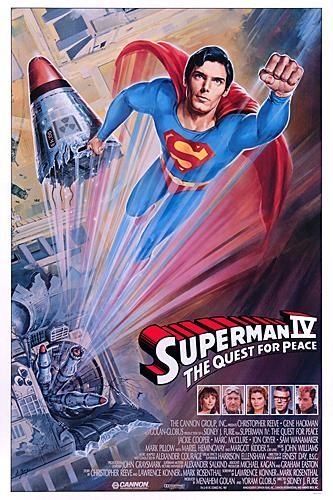 L'affiche du film Superman IV - Le face à face