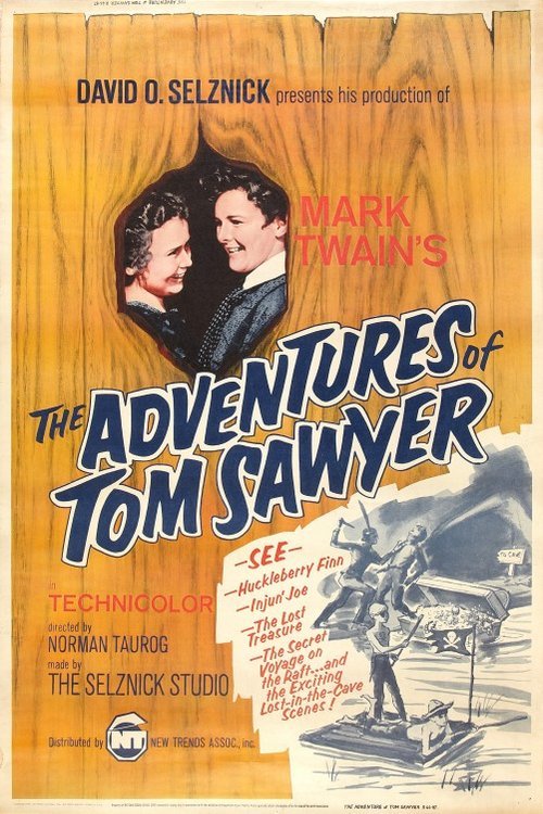 L'affiche du film The Adventures of Tom Sawyer