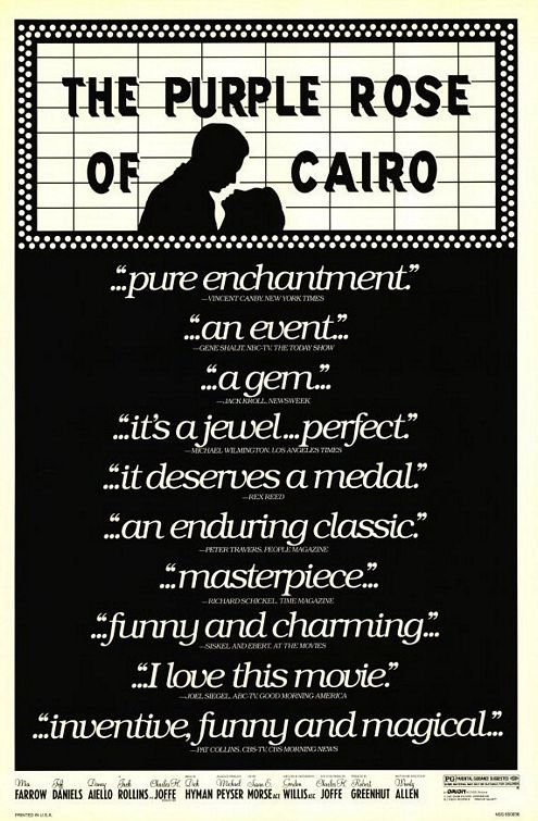 L'affiche du film The Purple Rose of Cairo